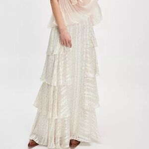 Free People Floral Cascade Maxi Skirt (NWT)